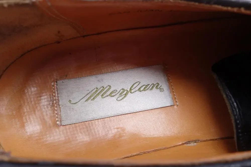 Mezlan San Juan Shoes Mens Size 10 M Black Woven Leather Cap Toe Oxford Dress